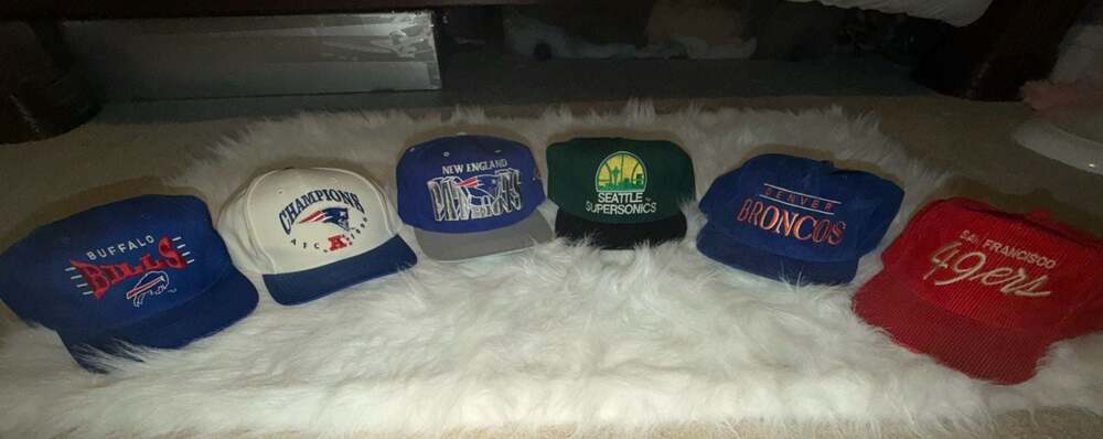 1990s Vintage NFL Collection Sports Specialties and Team NFL Script Corduroy and